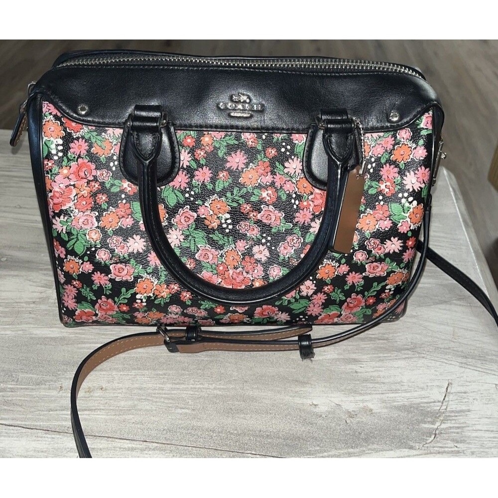 Coach Mini Bennett Satchel Posey Cluster